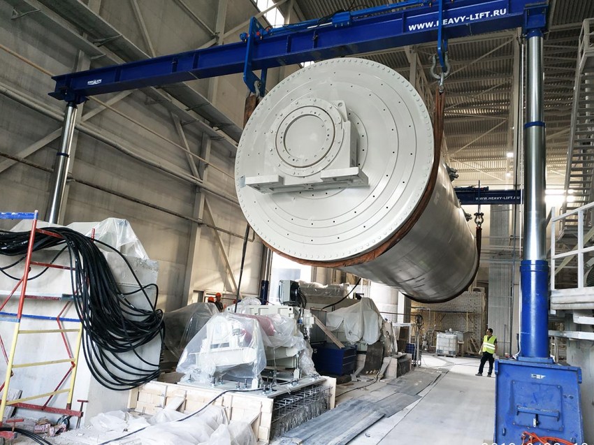 Installation of SACMI continuous drum mill