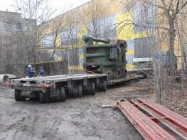 Перемещение станка на самоходном модуле