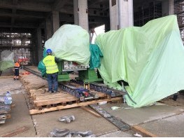 Установка оборудования Sumitomo Drive Technologies при помощи скиддинга