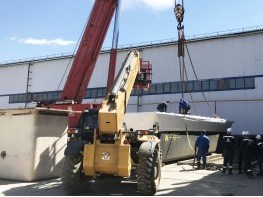 Демонтаж ванны цинкования краном