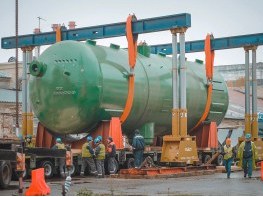 Delivery of two steam generators